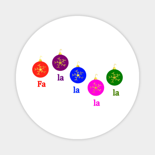 FA LA LA LA LA Christmas Ornaments Magnet